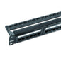 Tecmojo UL Listed 24 Port Cat6 Patch Panel, 1U Network Patch Panel for 19 inch Rack Mount equipments, 10G Support, with Cable Management, Unshielded