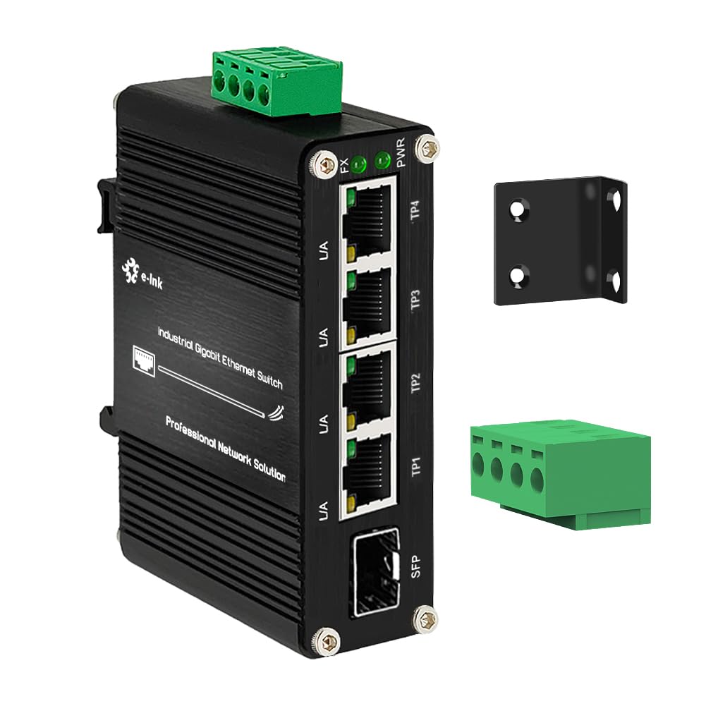 40pcs Throncom Industrial Gigabit 3 Ports Ethernet Fiber Switch Sold by Case Factory price large-scale with 100/1000M Adaptive SFP Slot,redundant power input,Solar Power/VoIP 12-48V DC LNK-IMC103G-SFP