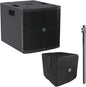 Mackie Thump115S 1400W 15" Powered Subwoofer with DSP Bundle Slipcover for Thump115S Subwoofer and Gravity Adjustable Speaker Pole