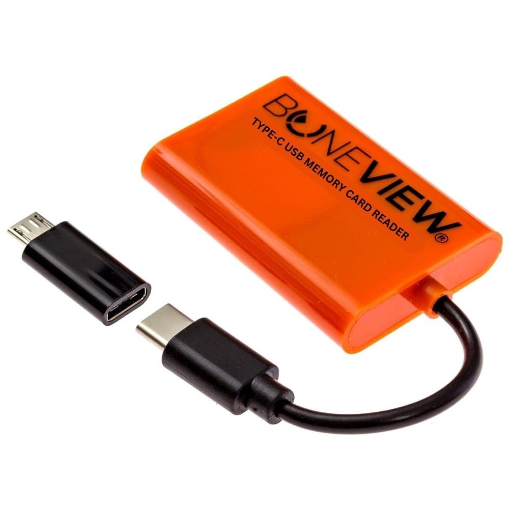 SD Card Reader for Android - Type C USB Trail Camera Viewer by BoneView - Backup Play Save and Share Deer Hunting Photo & Video from Game Cam Memory Chips on Most USB-C Smart Phones