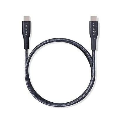 CASETiFY Powerthru USB-C to USB-C Cable (1m/3.3ft) - Black