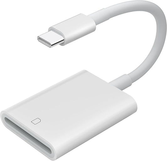 TIANSONG USB C SD Card Reader,USB 3.0 High Speed to SD Card Adapter for iPhone 15/16 Pro Max iPad Pro Trail Game Camera Viewer for MacBook Pro/Air iMac M1 M2 M3 Galaxy S24 Android PhoneTablet (White)
