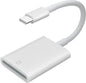 USB C SD Card Reader,USB 3.0 High Speed to SD Card Adapter for iPhone 15/16 Pro Max iPad Pro Trail Game Camera Viewer for MacBook Pro/Air iMac M1 M2 M3 Galaxy S24 Android PhoneTablet (White)