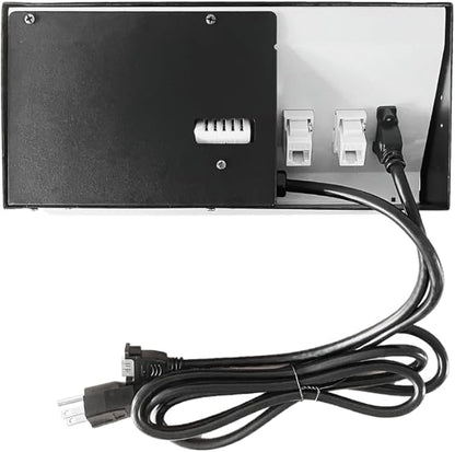 ZESHAN Conference Table Power hub Conference Table connectivity Box with 45 Degree Angle Convenient Plug-in Socket, Power Fully Enclosed Bottom Box Power Socket, USB, Type C, HDMI, RJ45, Silver