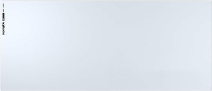 Pulsar - Superglide Premium Glass Mouse Pad XXL ALUMINO-Silicate Glass Surface Anti-Slip Fully Molded high-Density Silicone Rubber 38.5in x 16.5in (XXL, White)
