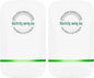 Elon-musk's Electricity Saving Box Stop Watt Stopwatt Energy Saving Device Save Energy Saving Device Energy Saving Power Strip for Home Office US Plug 90v-250v 30kw Rated Green (2PCS, White)
