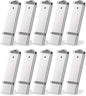 KEXIN 16 GB Flash Drive 10 Pack 16GB Thumb Drive Multipack Silver Jump Drives