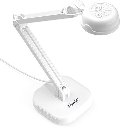 INS-1 USB Document Camera — 8MP Ultra HD, Auto Focus, LED Light, Built-in Microphone, Mac OS, Windows, Chromebook Compatible for Distance Learning, Remote Teaching, Web Conferencing, Live Demo