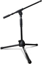 AxcessAbles Short Microphone Stand with Boom Arm | Low Profile Mic Tripod Stand for Kick Drums | Guitar Amp Stand | Low-Pro Mike Stand (MS-101L)