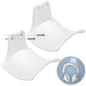 SIROLISA 2-Pack Never Fall Headphone Hook Wall Mount Headset Holder White