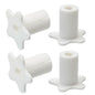 4pc Starlink Cable Grommet 5/8" Silicone Waterproof Wall Hole Pass Through Split Cable Bushings for TV Wire Ethernet Cord, Starlink Cable Routing Kit Accessories, 27.6mm/1.09" Ht, White