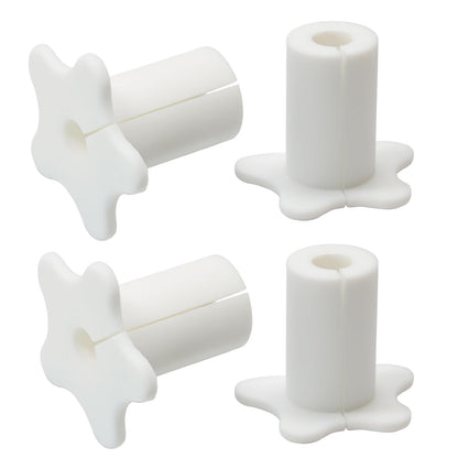 EASYEAH 2pc Black Starlink Cable Grommets 1" Silicone Wire Hole Grommet