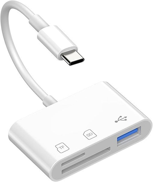 USB-C SD Card Reader, Multi-Function Memory Card Adapter for MacBook, Support SD, SDHC, SDXC, Micro SD Cards