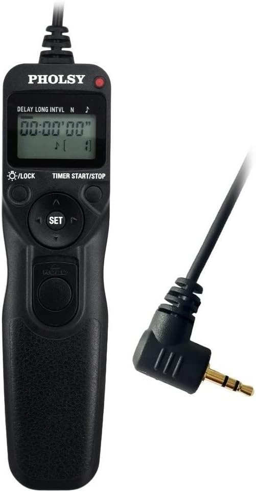PHOLSY C6 Timer Remote Intervalometer Compatible with Canon Olympus Fuji