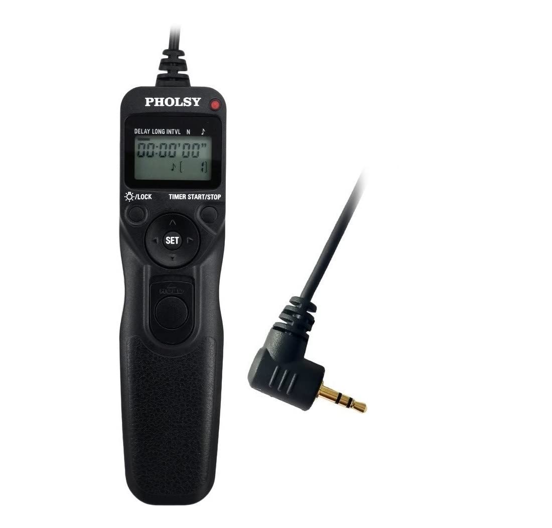 PHOLSY S8 Timer Remote Control Cable with Intervalometer for Sony