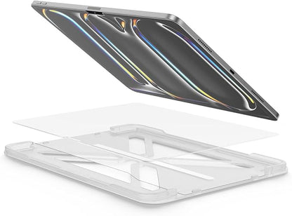 FLOLAB ONETIME NanoArmour Anti-Glare Screen Protector for iPad Pro 13 Inch M4 2024 Anti-Fingerprint Tempered Glass, TruColor, Matte, Easy Install, Bubble Free, Dust Free, Smooth as Butter, Durable