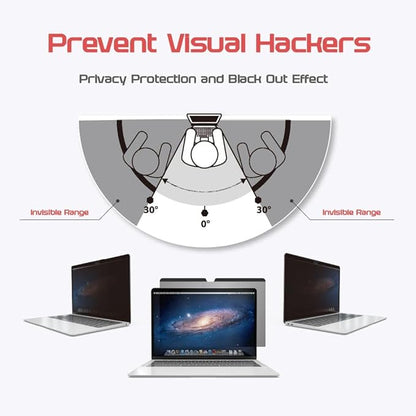 Computer Privacy Screen Filter for Widescreen Monitor - Anti-Glare, Blue Light Reduction, and Privacy Shield Protector - 23.8 Inch 16:9 Aspect Ratio