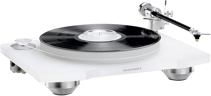 Marantz TT-15S1 Manual Belt-Drive Premium Turntable with Cartridge Included | Floating Motor for Low-Vibration & Low-Resonance | A Smart, Stylish Option for Vintage Vinyl Records