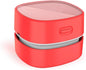 ODISTAR Desktop Vacuum Cleaner,Mini Table dust Sweeper Energy Saving,High Endurance up to 400 mins,Cordless&360º Rotatable for Cleaning Hairs,Crumbs,Computer Keyboard of Kids Gift(Red Charging)