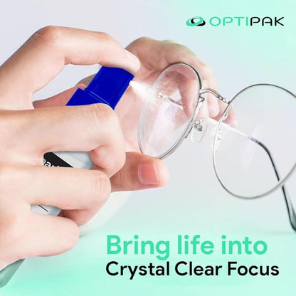 Sparkle Anti-Reflective Lens Cleaner Spray kit | (1) 1oz Glasses Cleaner Spray + (1) Microfiber Cloth for Eyeglasses, Sunglasses, Lenses, Screens and Camera Cleaning Kit (2 Piece Set)