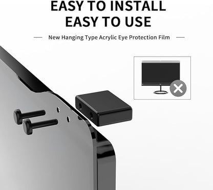 Docooler Computer Privacy Screen Filter, Hanging Screen Filter Compatible Widescreen Computer Monitor with Aspect Ratio 16:9, Anti-Glare Privacy Screen Protector for 20-32 Inch Monitor (Inch Optional)
