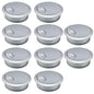 10 Pcs Desk Grommet 2" / 50 mm, Desk Cord Hole Cover, Cable Grommet ABS Plastic, Desk Hole Grommet for Home & Office Pc, Detachable Adjustable Cable Cord Organizer-Silvery