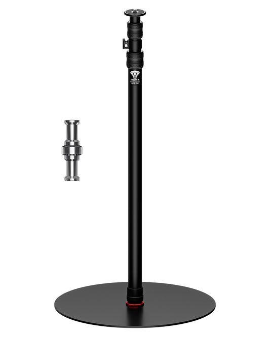 IFOOTAGE Cobra RB-A400,79" Round Base Monopod,Aluminum Photography Light Stand Flat Base for DSLR Camera, Light,Payload 22LBS(2 Pack)
