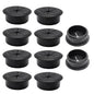 10 Pcs Desk Grommet 2" / 50 mm, Desk Hole Cover for Cables Black, Cable Grommet ABS Plastic, Desk Hole Grommet for Home & Office Pc, Detachable Cable Cord Organizer