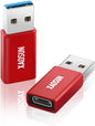 [10Gbps] USB C Female to USB Male Adapter (2-Pack), 3.1 USB A to USB C Adapter, XAOSUN One-Sided SuperSpeed Data Sync & 100W Fast Charging For iphone 15 Plus Pro Max, Laptop, Charger, Quest Link, etc.