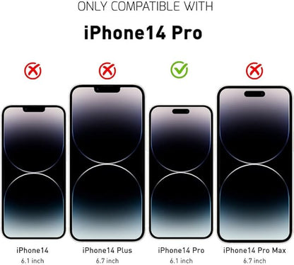 iPhone 14 Pro Screen Protector Tempered Glass Compatible with Apple Dynamic Island (2 Pack)