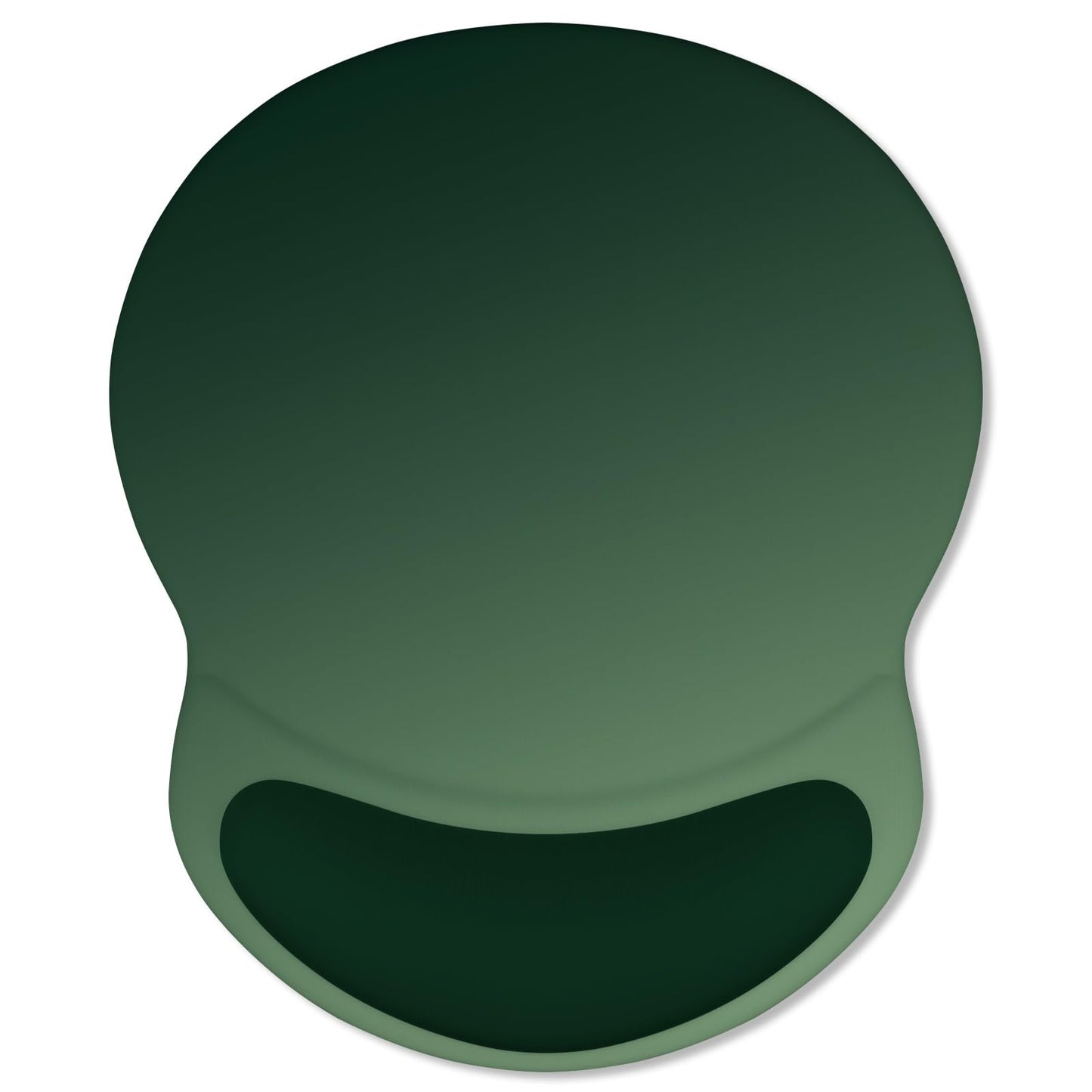ITNRSIIET Ergonomic Mouse Pad with Comfort Gel Wrist Rest, Non-Slip PU Base, Smooth Textured Surface, Reduces Hand Fatigue & Wrist Pain, 8.7 x 7.2 Inch for Office Gaming Home, Deep Green Gradient