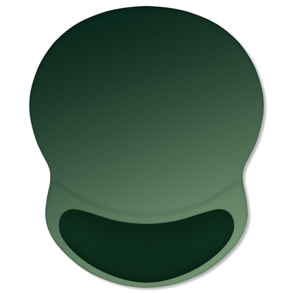 ITNRSIIET Ergonomic Mouse Pad with Comfort Gel Wrist Rest, Non-Slip PU Base, Smooth Textured Surface, Reduces Hand Fatigue & Wrist Pain, 8.7 x 7.2 Inch for Office Gaming Home, Deep Green Gradient