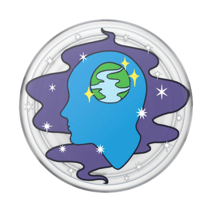 PopSockets Adhesive Phone Grip, Holder, Phone Stand, Plants - Translucent Open Minded