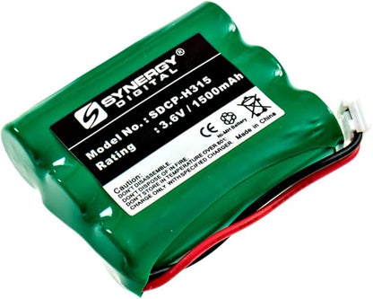 Synergy Digital Cordless Phone Battery, Compatible with AT&T 3301 Cordless Phone Battery Combo-Pack Includes: 2 x SDCP-H315 Batteries