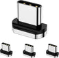 Magnetic Connector Tips Head for USB-C Android Devices (4 Pack), only Compatible 5A Magnetic Charging Cable or Magnetic Adapter