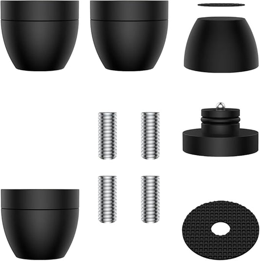 Audiocrast 4X HiFi Speaker Spikes Stand Feet Pads 30x33mm Isolation Feet, Aluminum Speaker Shock Absorber for Subwoofer Amp Turntables DAC