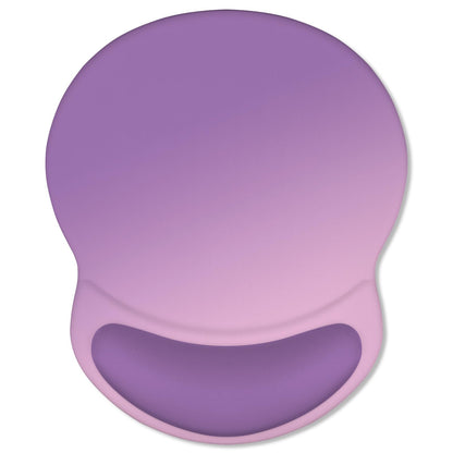 ITNRSIIET Ergonomic Mouse Pad with Comfort Gel Wrist Rest, Non-Slip PU Base, Smooth Textured Surface, Reduces Hand Fatigue & Wrist Pain, 8.7 x 7.2 Inch for Office Gaming Home, Purple Pink Gradient