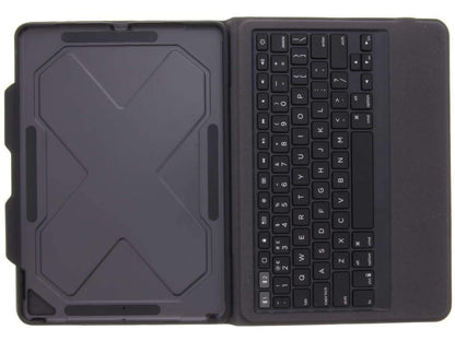 ZAGG Rugged Messenger for iPad Pro 10.5" & Pad Air 10.5" (Gen 3) - 7 Color Backlit Case and Bluetooth Keyboard - Black