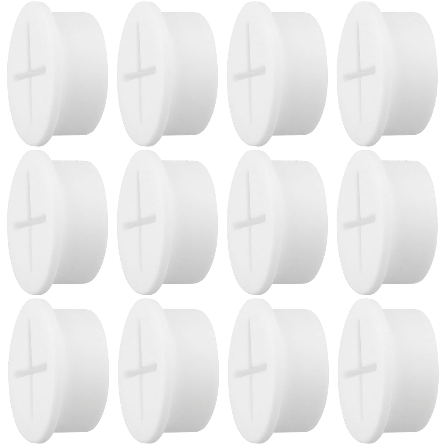 Desk Grommet,1 Inch Flexible Rubber Grommets, Silicone Cable Cord Grommet Wire Hole Cover for Desk, Table and Other Furnitures(12Pack)