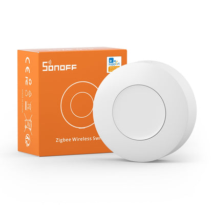 SONOFF Zigbee Switch, SNZB-01P Wireless Push Button, Supports to Create Smart Scenes, Trigger the Connected Devices on eWelink APP with Three Control Options, SONOFF ZigBee Bridge Required, 1Pack