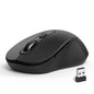 Wireless Mouse for Laptop, PC, Chromebook, Mac, MacBook, Silent Wireless Mouse with USB Nano Receiver, Side Button, 2400 DPI, Anti Slip Roller, 6 Button Ergonomics Cordless Computer Mice - Black