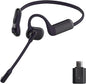 Pilot P200b Pro Wireless Headset with Mic for Work,50dB AI Noise Cancelling Microphone Headphones for Call,Bluetooth 5.3 Open Ear Computer Headset with Microphone & USB-C for Office,Meetings,WFH