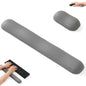 UnivoColors Design-Wave Wrist Rest, Artificial Sheepskin+Memory Foam+Ergonomic+Anti-Slip Gel, Resilience Support During Work and Gaming,Mouse Accessory,White