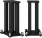 A Pair of Universal Speaker Stands, Heavy Duty Speaker Stands Holds Bookshelf Speaker Satellite Speaker Large Speaker, Vibration-Absorbing MDF Design, Holds 88lbs Speaker (Black, 70cm/27.5in)
