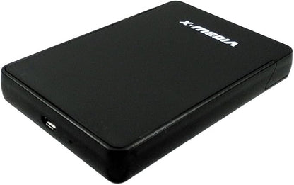 X-MEDIA XM-EN2279 2.5-Inch Tool-Free USB 2.0 SATA SSD HDD Hard Disk Drive External Enclosure Case | Support 7mm / 9.5mm