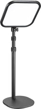 Godox ES30 Key Light, 2250Lumens Desk Light for Streaming with Extendable Desk Stand, 0-100% Brightness & 2800-6500k Color Temperature APP Control, Soft Light Panel for Streaming, Zoom Calls, YouTube