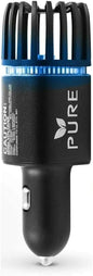 Car Air Purifier ARB Certified 3in1 Premium Stainless Steel Air Filter Ionizer w/Dual USB Ports - Eliminate Allergens Odor Smell, Smoke, Pets, Pollen Mold Bacteria w/Anti-Microbial Deodorizer