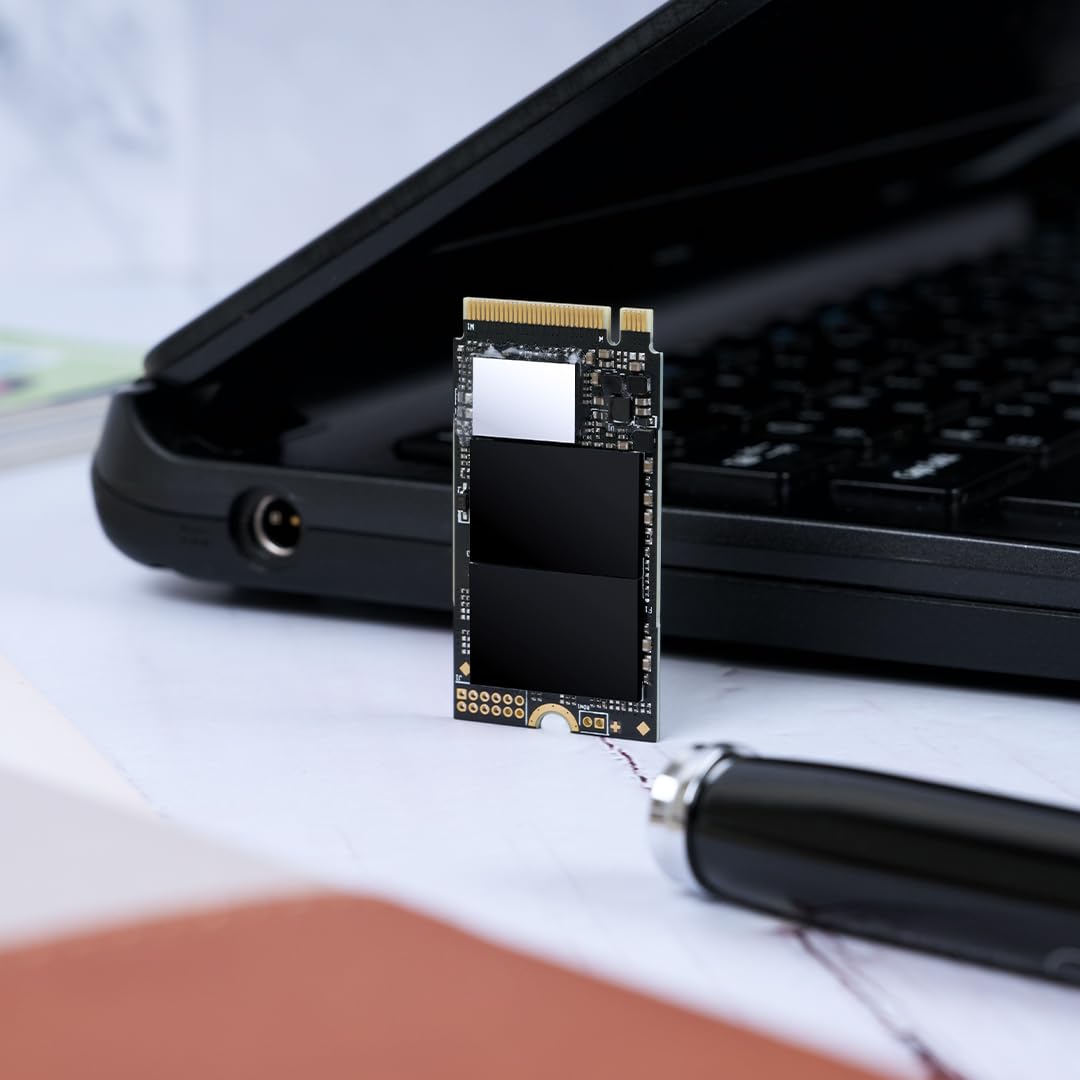 Transcend MTE410 1TB M.2 2242 SSD, Up to 5000MB/s, PCIe Gen4x4 NVMe 3D TLC, for Ultra-Thin Laptops/Lenovo ThinkPad/Yoga Gen 6/ASUS ExpertBook/ZenBook/Mini PC/DRAM-Less Design for Low Power Consumption