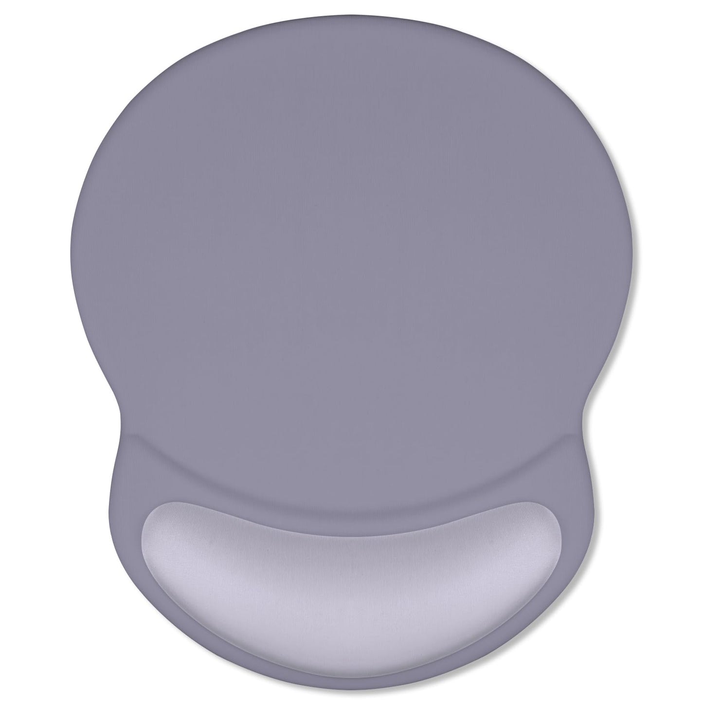 ITNRSIIET Ergonomic Mouse Pad with Comfort Gel Wrist Rest, Non-Slip PU Base, Smooth Textured Surface, Reduces Hand Fatigue & Wrist Pain, 8.7 x 7.2 Inch for Office Gaming Home, Mist Gray