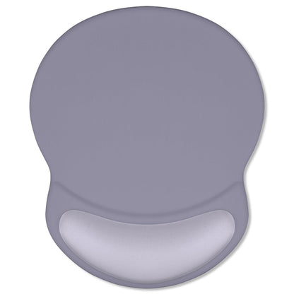 ITNRSIIET Ergonomic Mouse Pad with Comfort Gel Wrist Rest, Non-Slip PU Base, Smooth Textured Surface, Reduces Hand Fatigue & Wrist Pain, 8.7 x 7.2 Inch for Office Gaming Home, Mist Gray